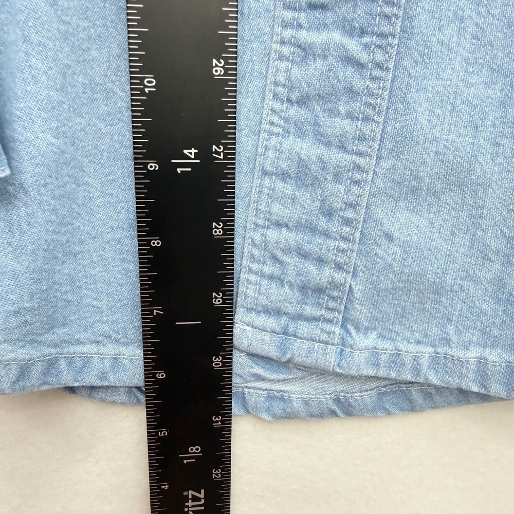 Vintage Bear-Back Guarantee Pioneer Seeds Chambray Work Shirt Small NWT USA Made - Picture 12 of 14
